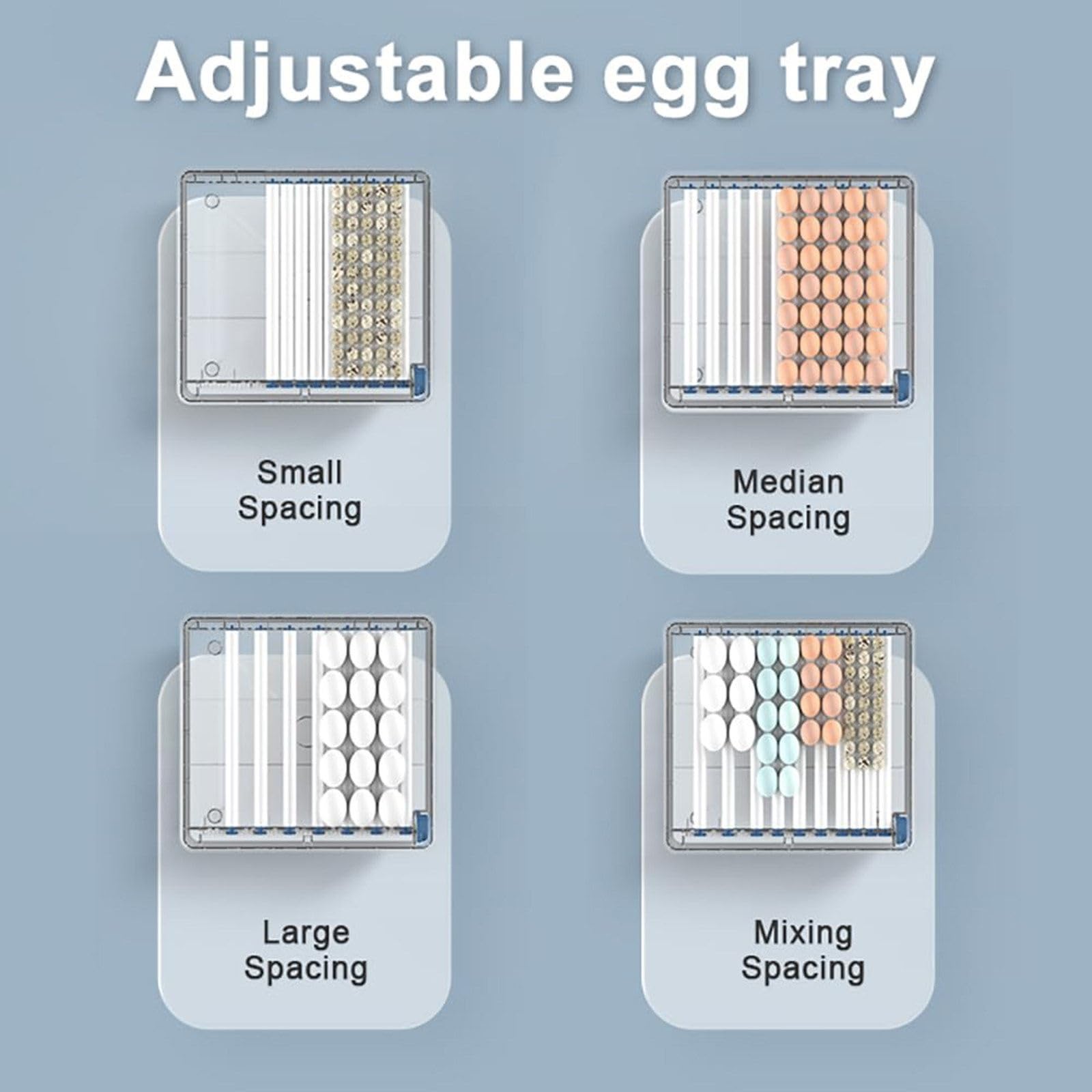 Incubadora de huevos para incubar, 64-300 huevos de giro y humidificación automáticos, para huevos de gallina, codorniz y pato