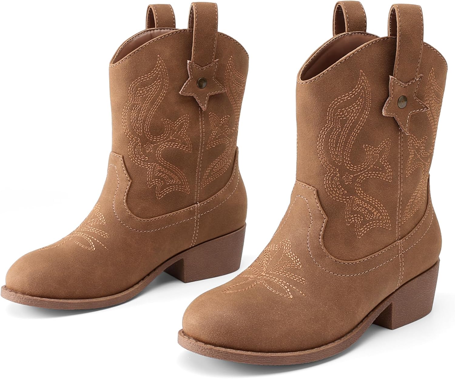 Bottines Cowgirl Pour Fille Avec Strass - Talon Bas Style Western Pour Fête Et équitation