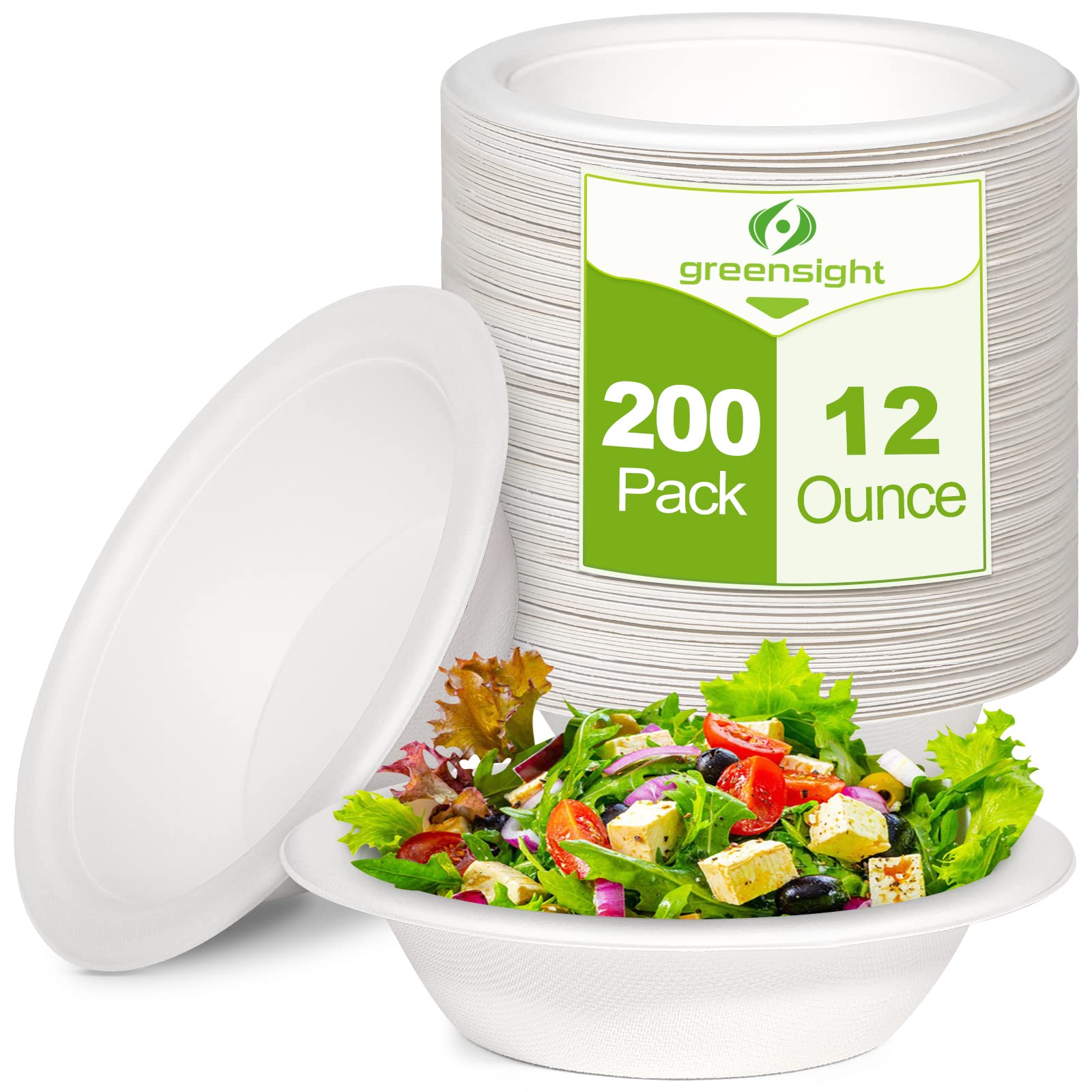 Eco-Friendly Paper Bowls - Bulk Pack of 200 -10 Eco-Friendly Paper Bowls - Bulk Pack of 200 -10
