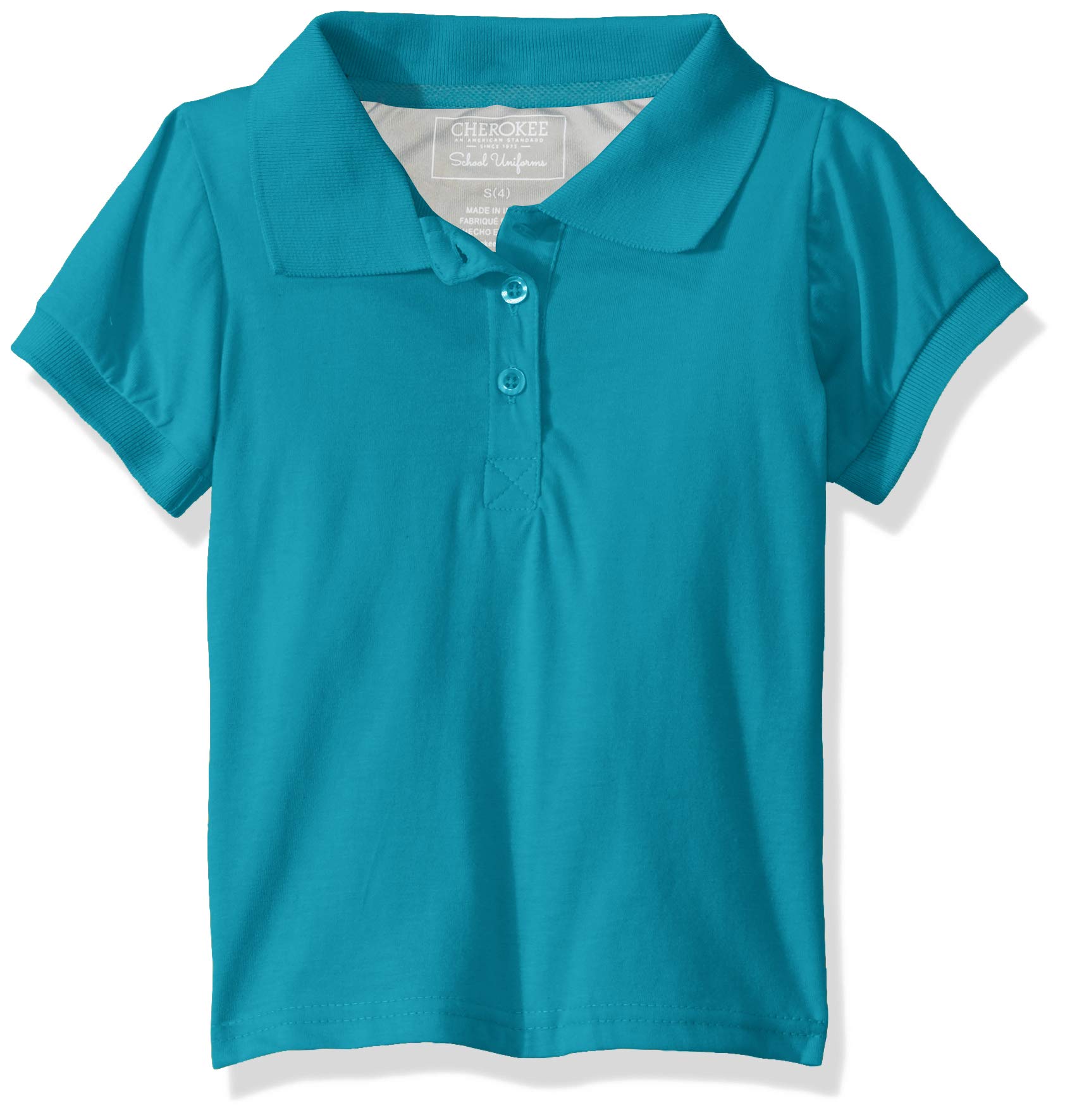 Cherokee Girls' Essential Jersey Top with Rib Collar and Cuffs