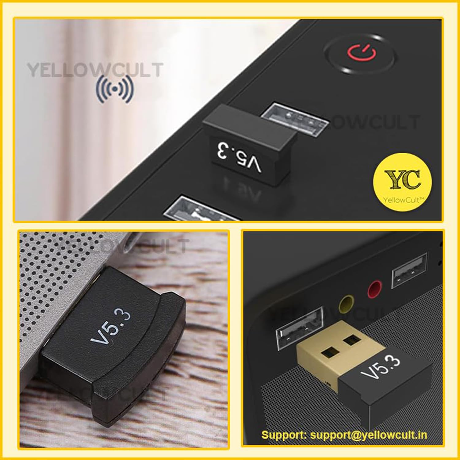 YellowCult Bluetooth 5.3 Adapter - Plug & Play -4