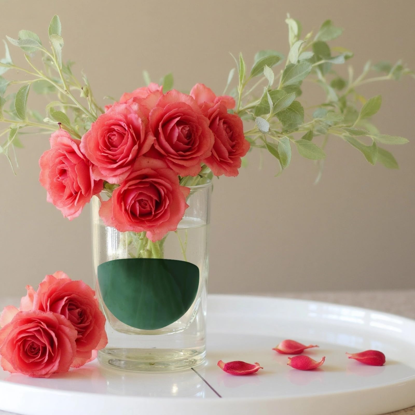 4 medias bolas de espuma floral, espuma redonda verde oscuro, 3.5 in / 9 cm, para bodas, fiestas y arreglos florales de bricolaje, para exhibición de flores frescas y artificiales