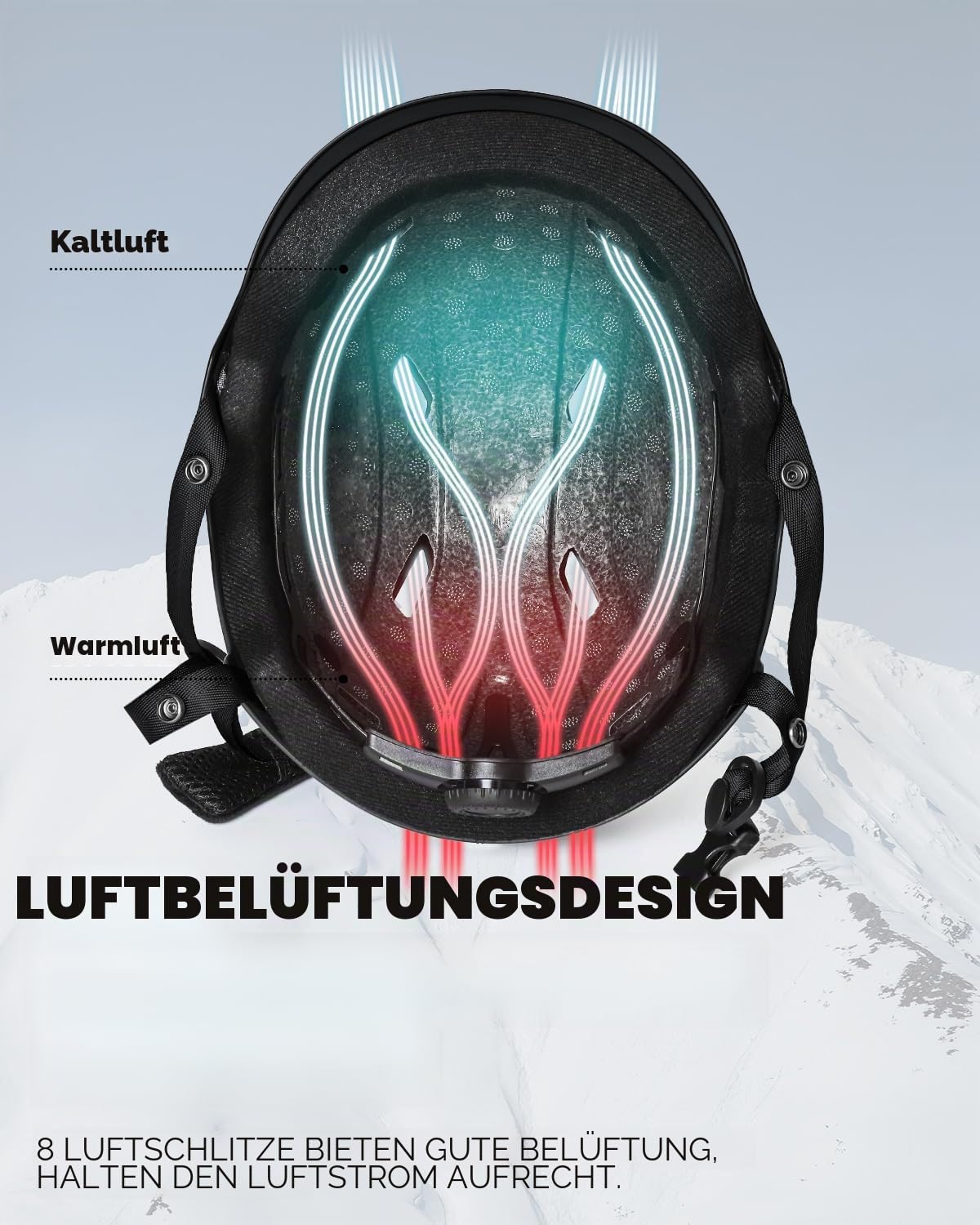 Victgoal Skihelm Herren Damen mit Warme Flusen-Ohrpolster, Gute Belüftung Sicherheits Snowboard Helm Männer für Erwachsene zum Skifahren Wintersportarten Einstellbare M/L Skihelme