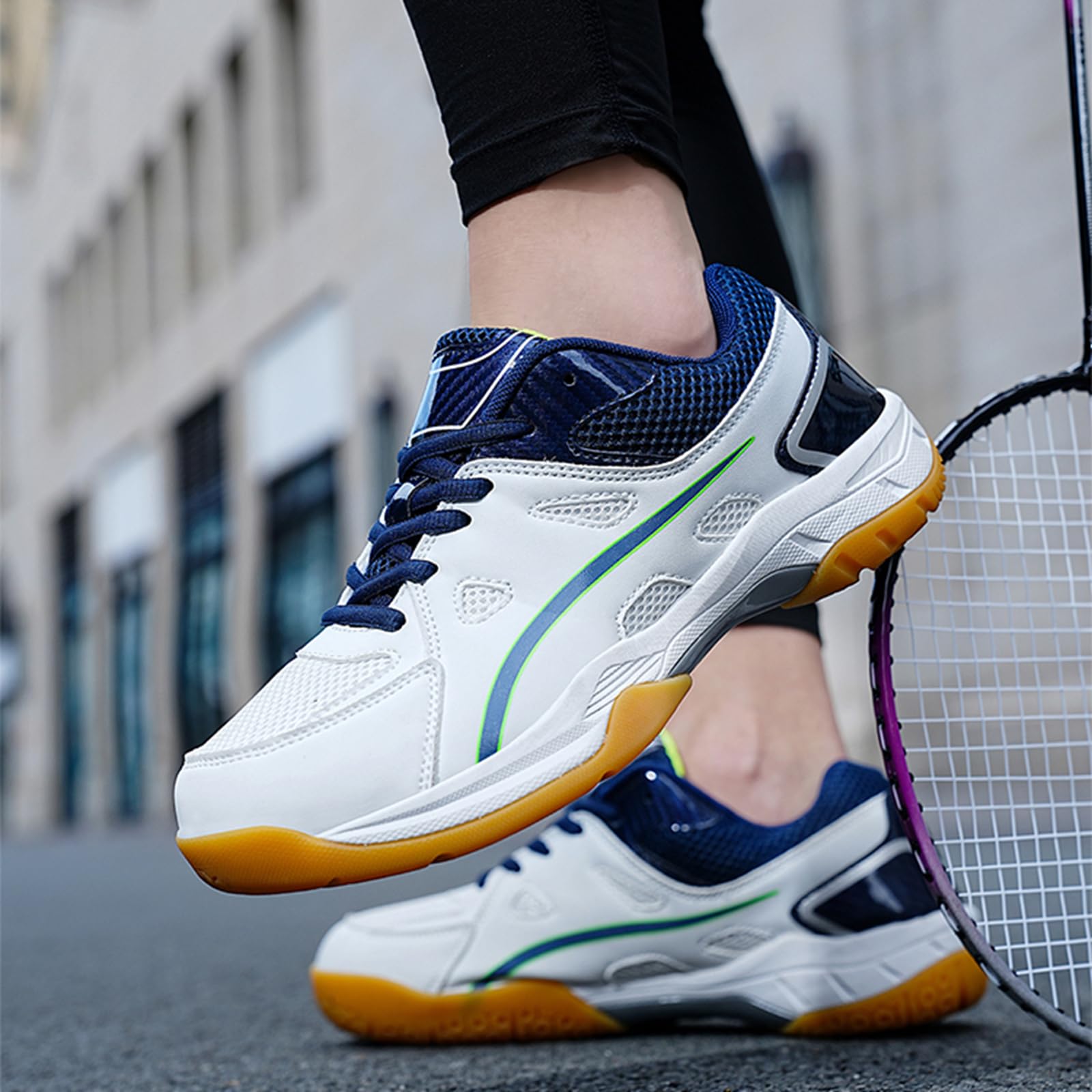 CUTEHEELS Unisex badminton i buty rekreacyjne – oddychające buty sportowe z ochroną palców
