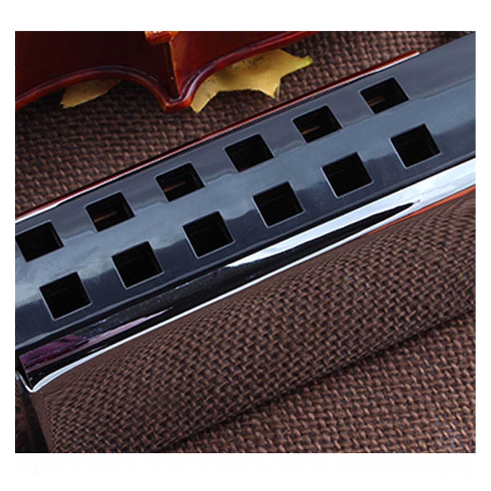 Mini Bass Harmonica Pocket Bass 12 Fori Bocca Organo Strumenti Musicali per Principianti Armonica per Principianti