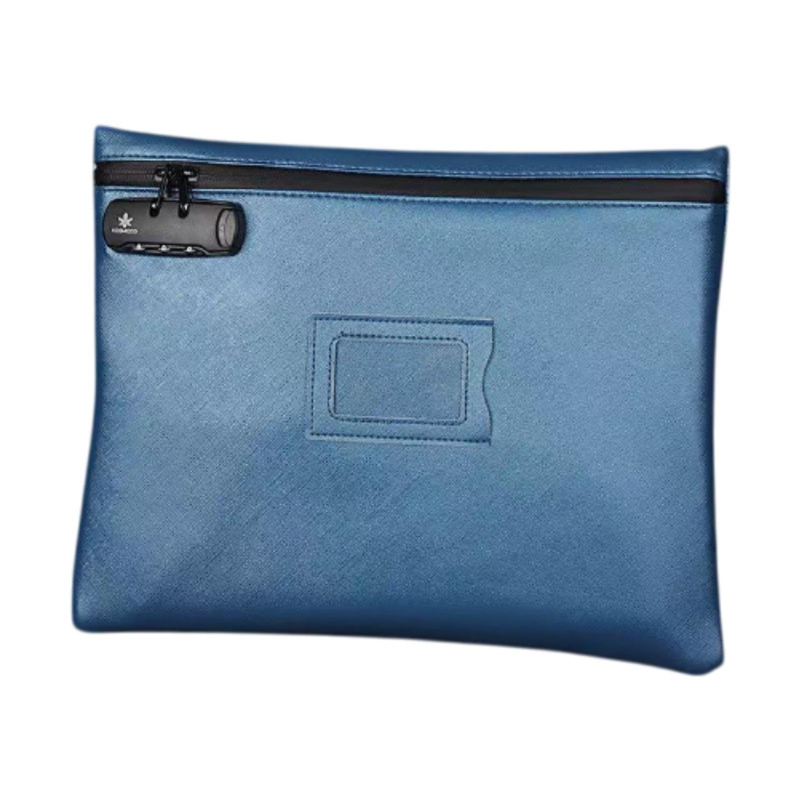 Sac notaire avec serrure bleu compartiment sécurisé