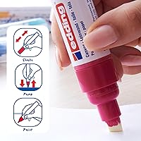 Vista 3 de edding 5000 Broad-Multi-Coloured 5-Pack (Abstract) -0.197-0.394 in - Pintura de punta cincel sobre lienzo, marcador acrílico de madera impermeable