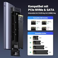 UGREEN M.2 SSD ház USB 3.2 Gen 2 NVMe és SATA támogatással 3