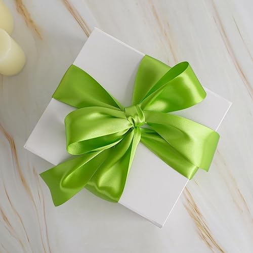 Vista 1070 de MEEDEE Orange Satin Ribbon - 1.5 inch Double Faced Satin Ribbon, 50 Yards - Neon Tangerine - For Christmas, Thanksgiving, Halloween, Weddings