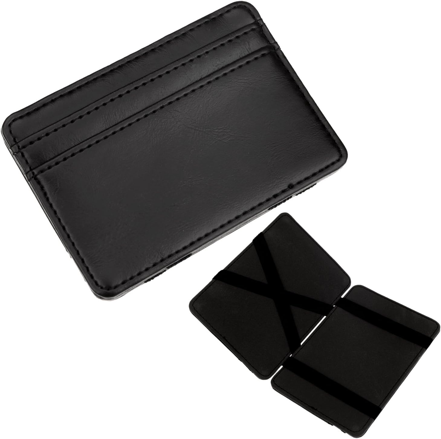 DEEZOMO Genuine Leather Men's The Magic Wallet - Black