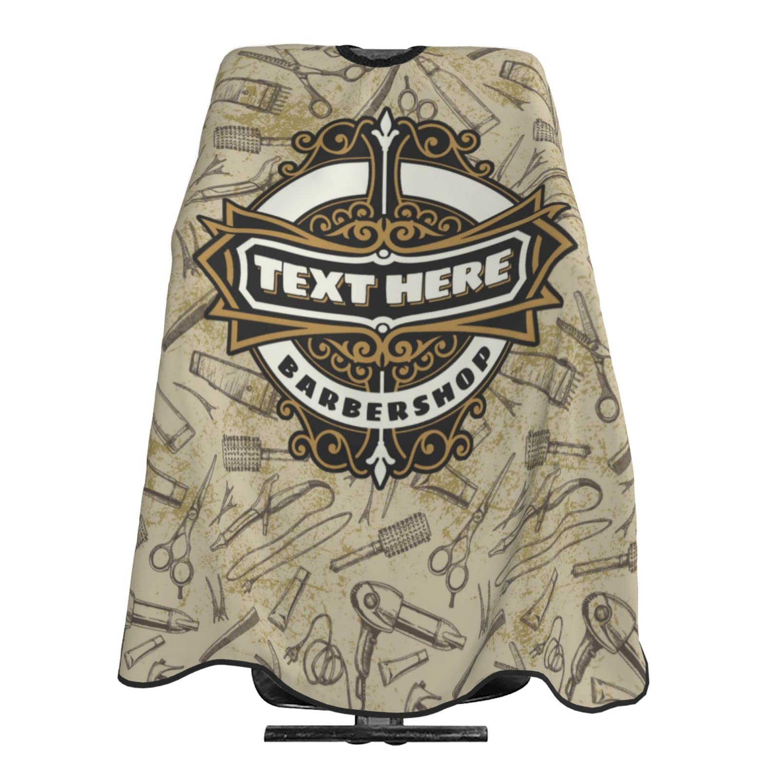 Custom Barber Cape, Personalized Text Hair Cutting Cape for Men, Customized Haircut Kit Hairdressing Apron