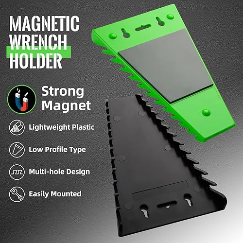 Miniatura 2 de Reniteco Organizador de llaves magnéticas, soporte de llaves ABS premium, organizador de herramientas para caja de herramientas, carrito de