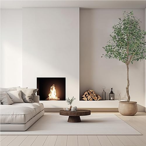 Miniatura 6 de Árbol de olivo artificial de 6 pies, 1150 hojas y 44 frutas con maceta para decoración del hogar, regalo de interiores, paquete de 2