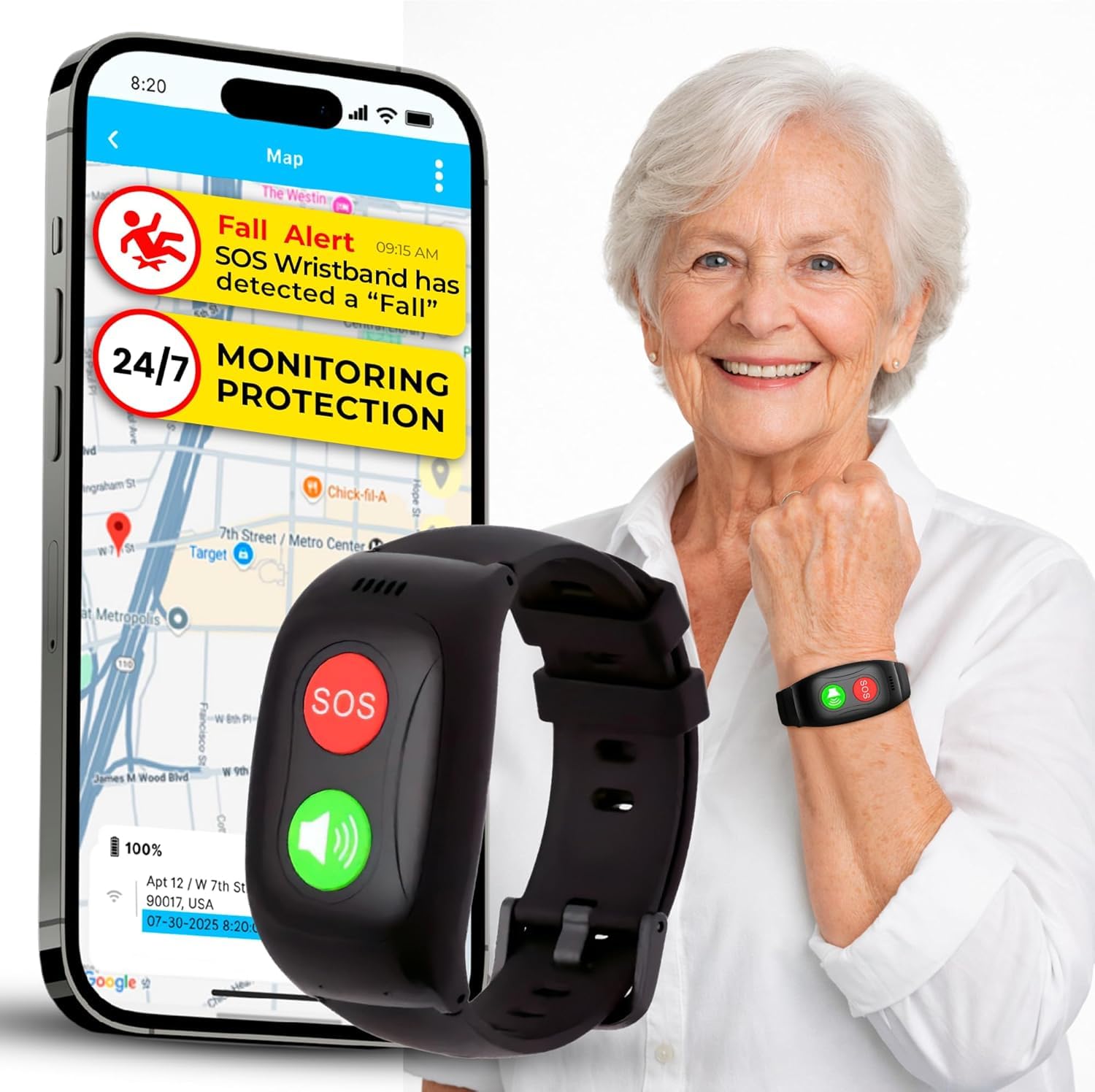Seculife SOS Wristband for Seniors