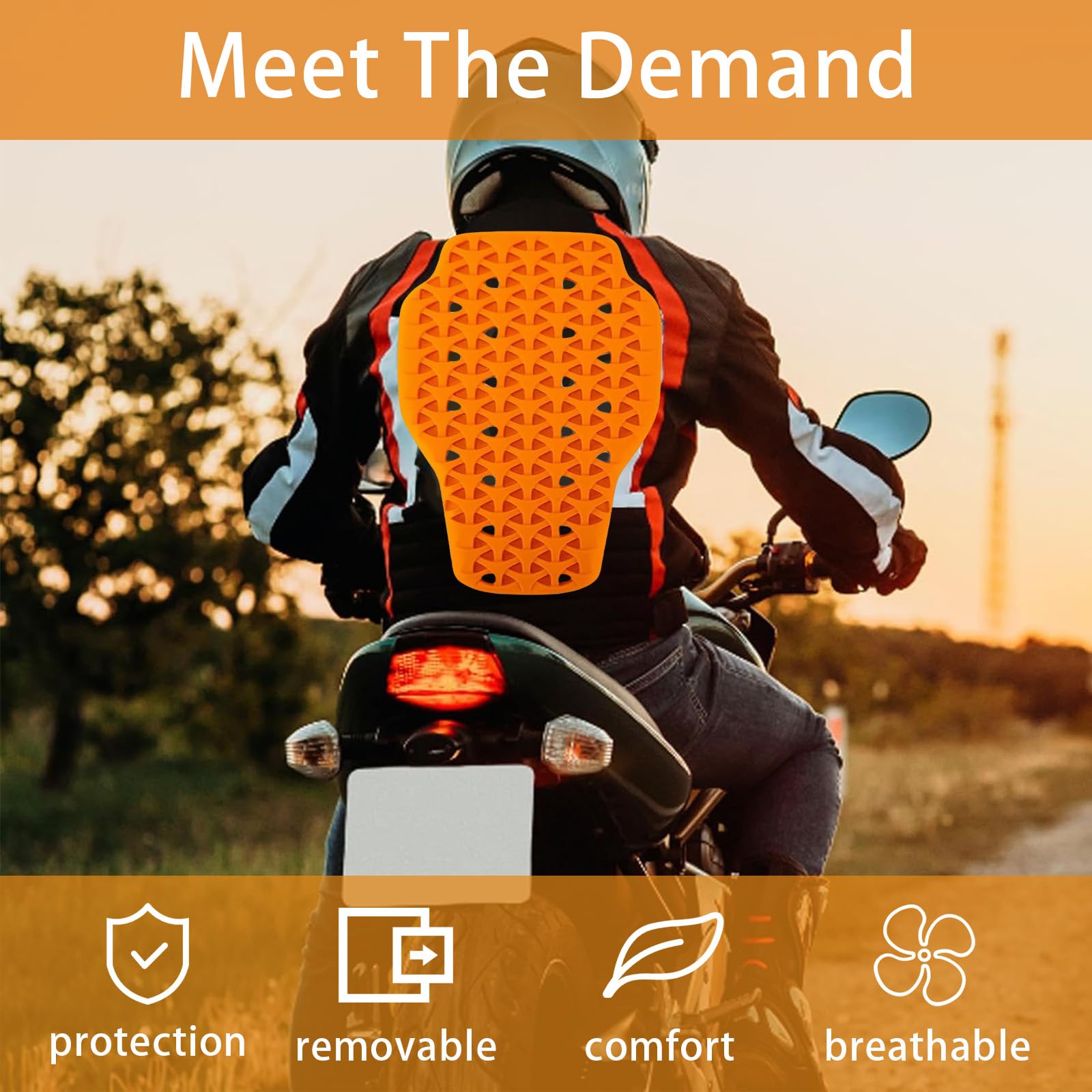Paraschiena Moto, Protezioni Moto Certificate Rimovibili, Protezione Schiena Moto e Spina Dorsale Paraschiena sci Protezioni Moto Comfort Leggero Morbido Alta Sicurezza Paraschiena Unisex Adulto