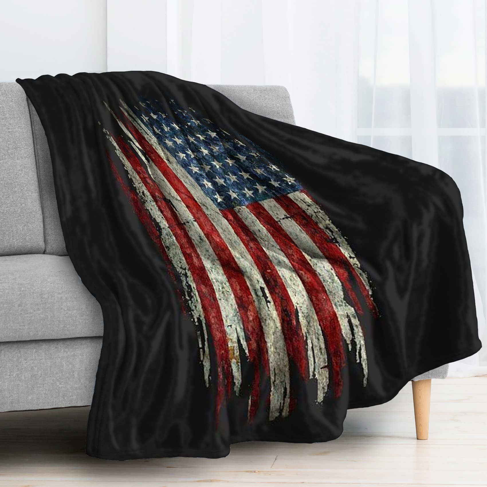 Couverture flanelle haut de gamme BUKITA noir 135x150 toucher cachemire