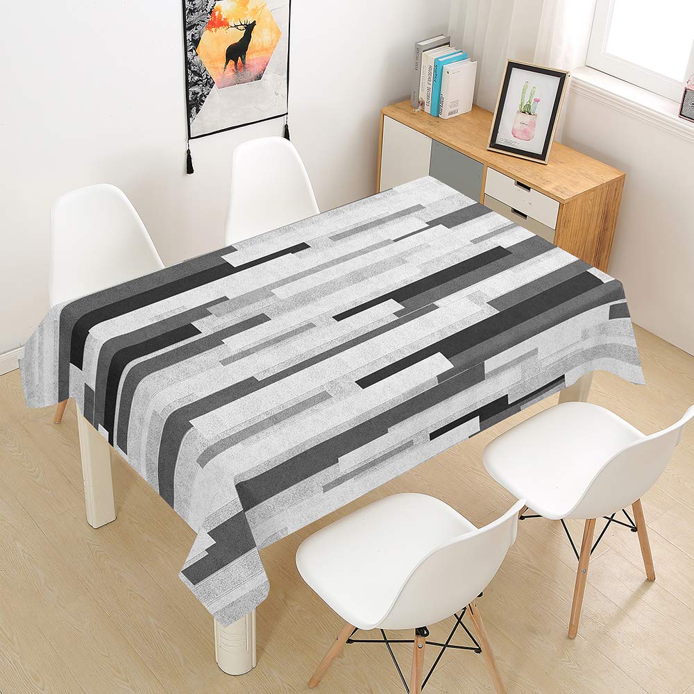 Hiser Tovaglia Rettangolare Antimacchia 140x160cm, Impermeabile In Poliestere, Modello Delicato, Per Cucina E Giardino