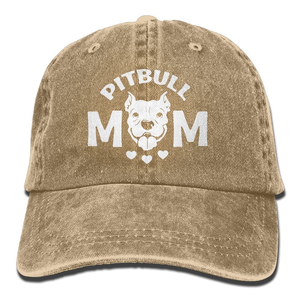 Baseball Cap Pitbull Mom 1-1 Women Snapback Casquettes Polo Style Low Profile