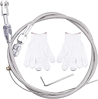 Vista 1 de Kit de cable de acelerador trenzado LS Swap de 36" compatible con motor Chevrolet/Chevy LS1 97-07 de 4.8L 5.3L 5.7L 6.0L