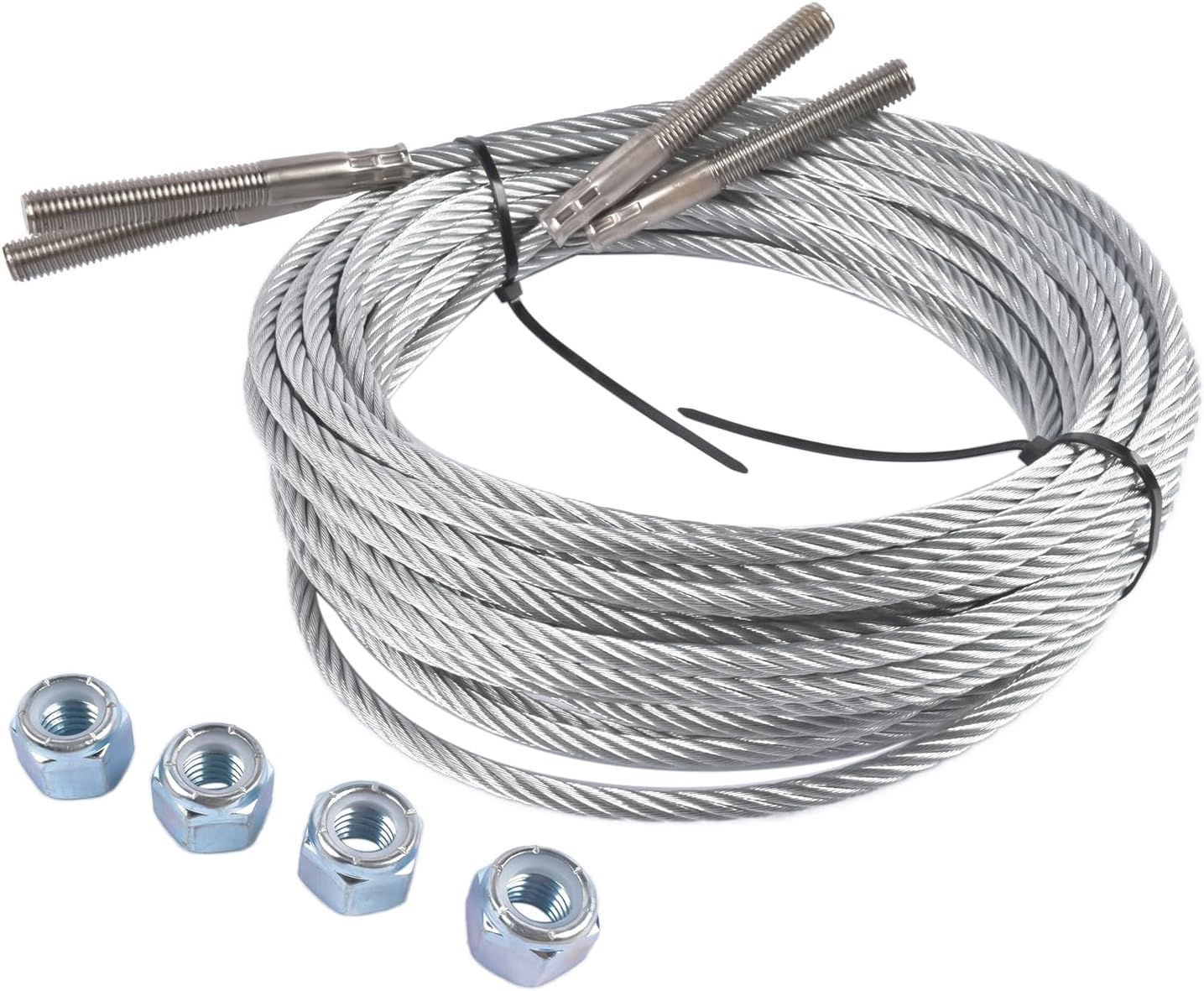 2PCS N374 Equalizer Cables 30' 3 3/16'' Replacement for Rotary Lift SPO10 Model SP7529-89 SP-7529-89 Diameter 5/16"