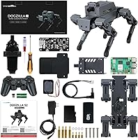 Vista 1 de Yahboom Smart AI Robot Dog Raspberry Pi5 Adultos AI ROS Python programable 12 articulaciones biónica mecánica perro reconocimiento de color OpenCV