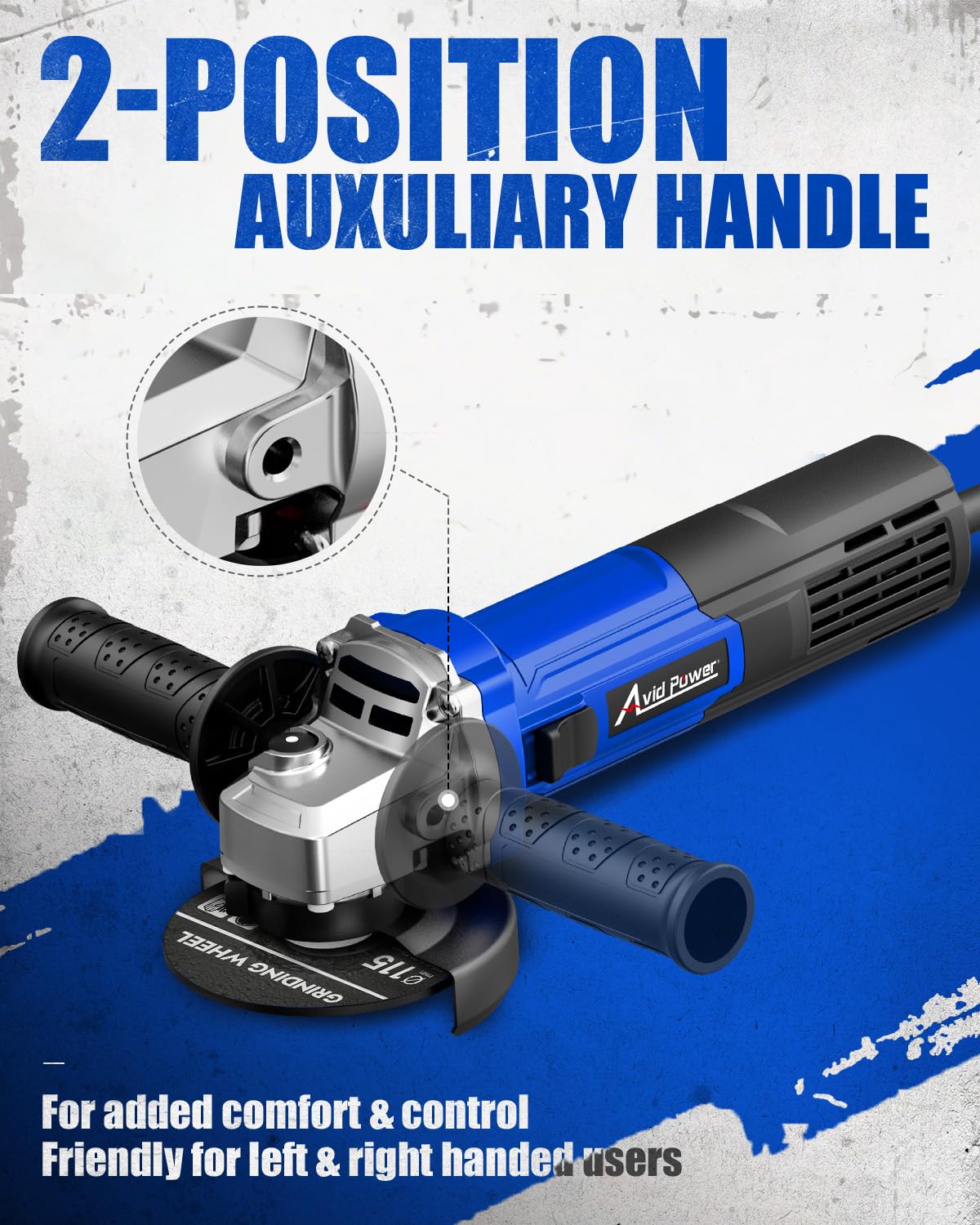 AVID POWER Angle Grinder - 750W Metal Grinder -8