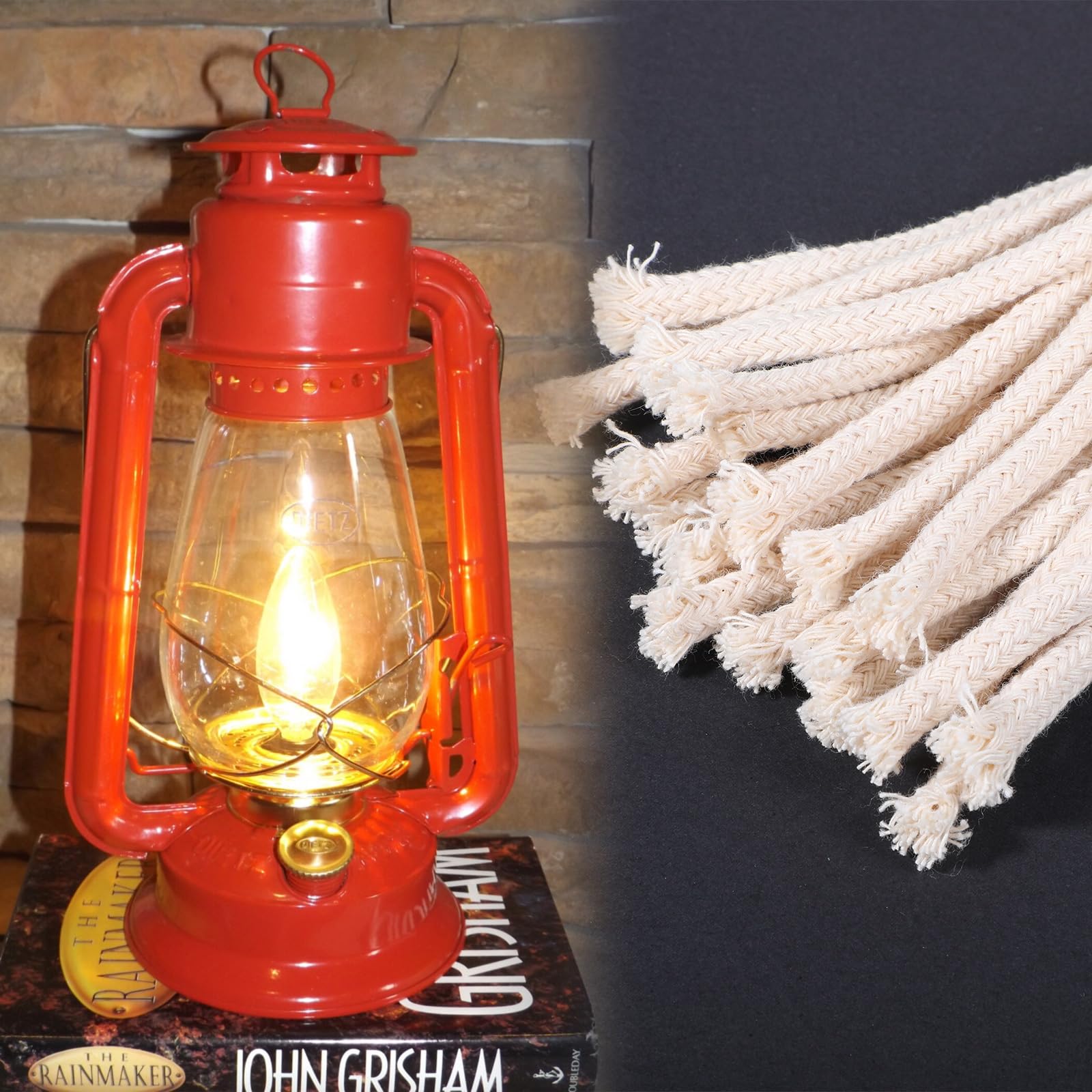 Stoppino Per Lampade A Olio 2 Metri - Cotone Naturale Con Garanzia A Vita