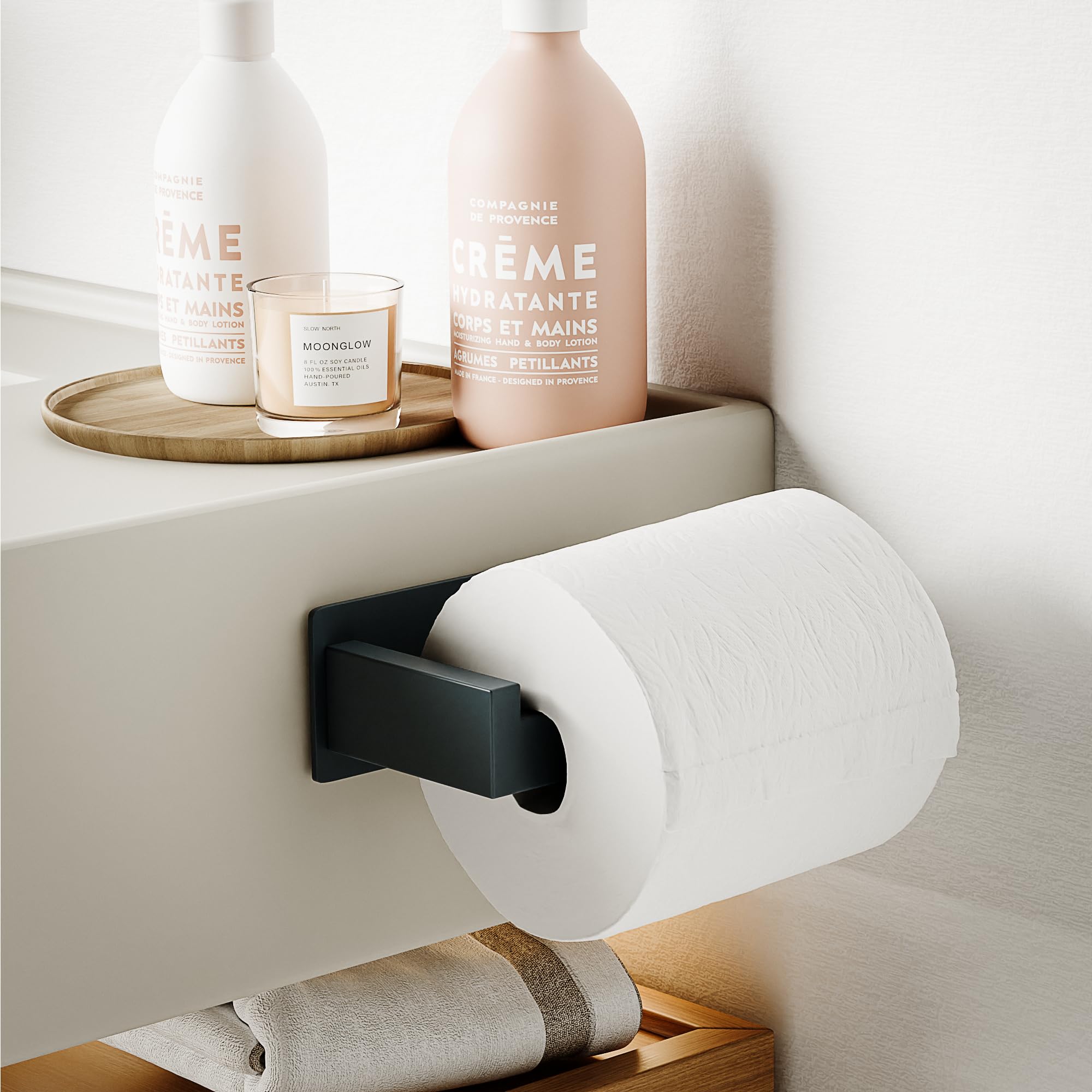 Porta Carta Igienica Autoadesivo - Acciaio Inox Nichel Spazzolato, Senza Foratura, Per Bagno E Cucina, Supporto Fino A 5kg - Foto 5