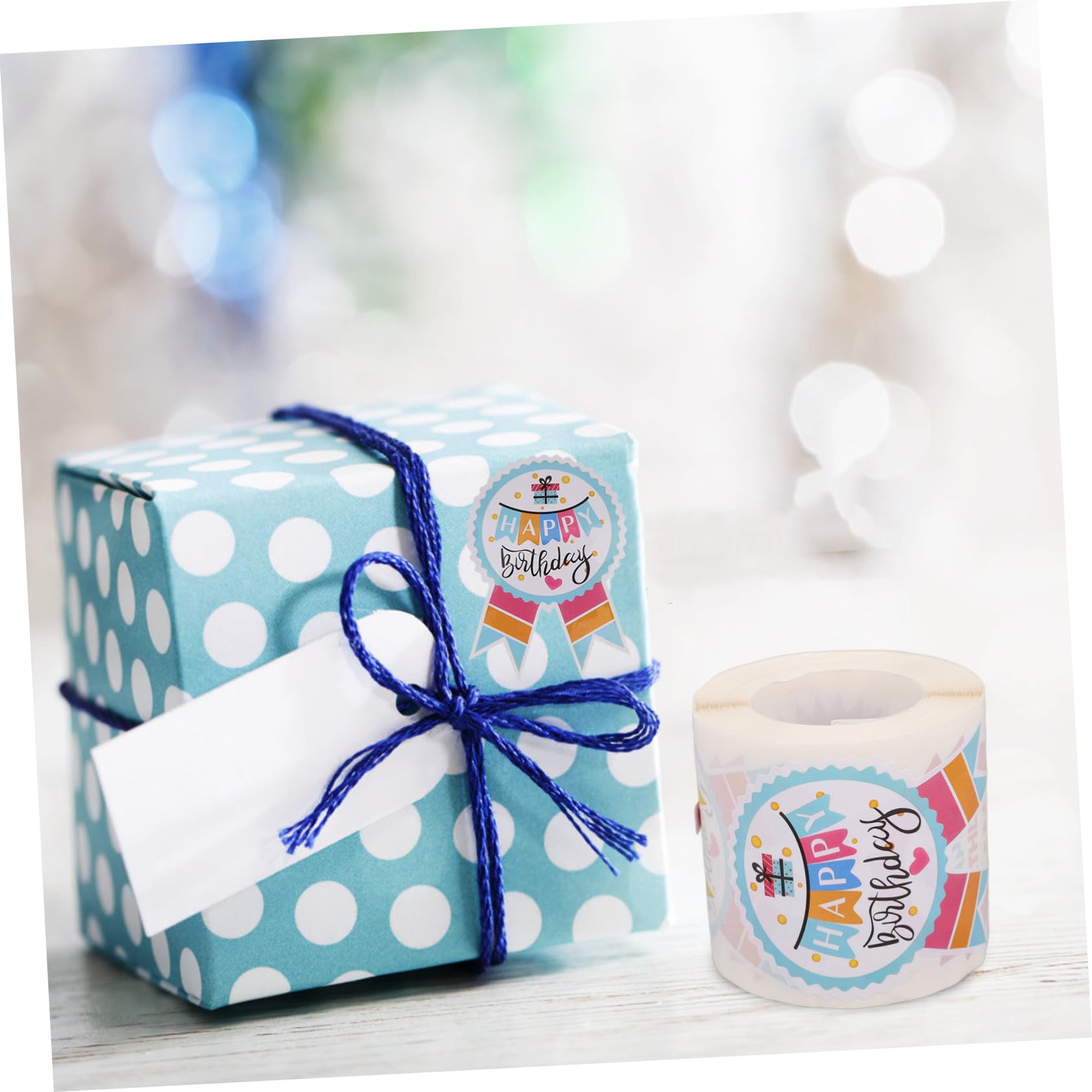 5rotoli Adesivi Compleanno Autoadesivi Per Festeggiamenti Etichette Decorative Per Dolci e Snack Stickers Per e
