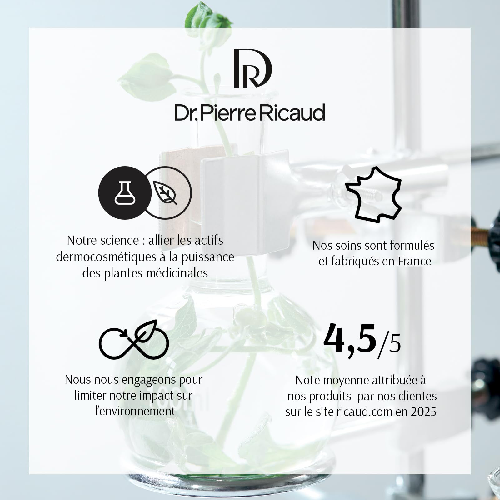 Dr Pierre Ricaud Crème Anti-Rides Comblante pour le Visage à l'Acide Hyaluronique & Galanga Bio - Creme Anti Âge pour Femme - Creme de Jour Anti Rides - 40ml