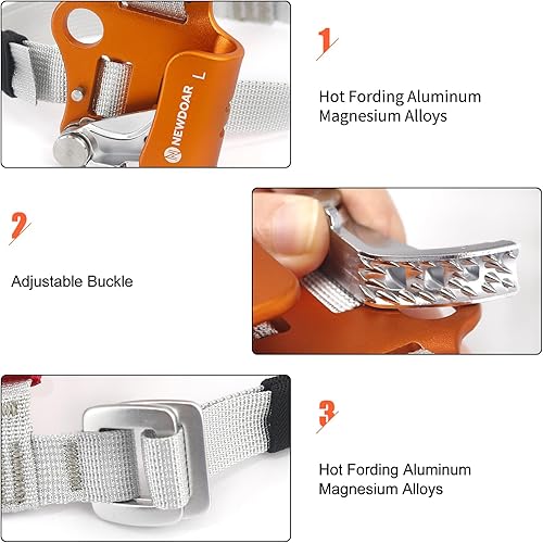 Miniatura 4 de NewDoar Pie Ascender Riser Escalada Alpinismo Equipo de Escalada Dispositivo de Escalada