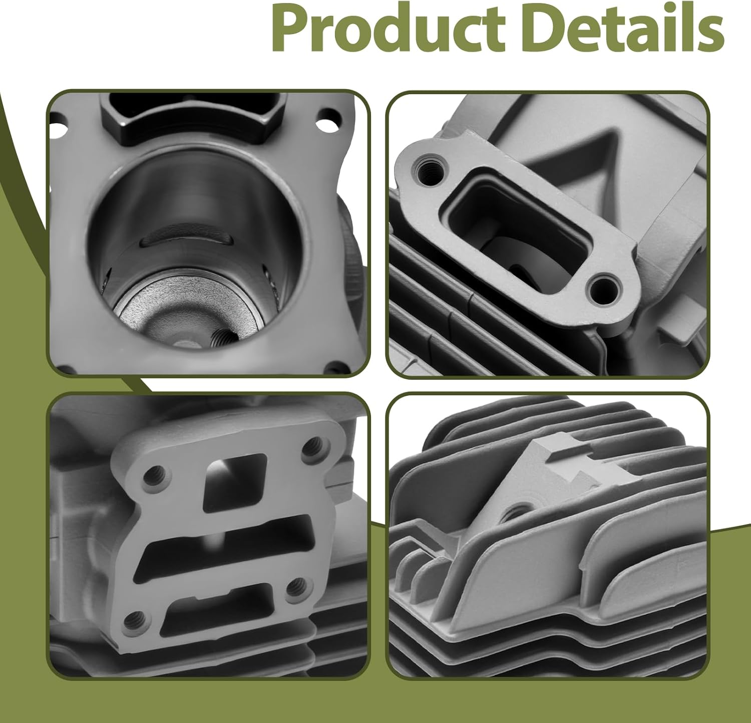 40mm Cylinder Piston Assembly Kit Compatible with Stihl Chainsaw MS201 MS201T MS201C MS201TC MS201Z Replace 1145-020-1200