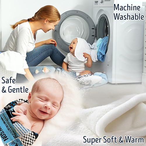 Miniatura 20 de Mantas de bebé personalizadas para niños, manta de motocicleta de bebé, mantas de bebé personalizadas, manta de bebé personalizada, manta de Nombre