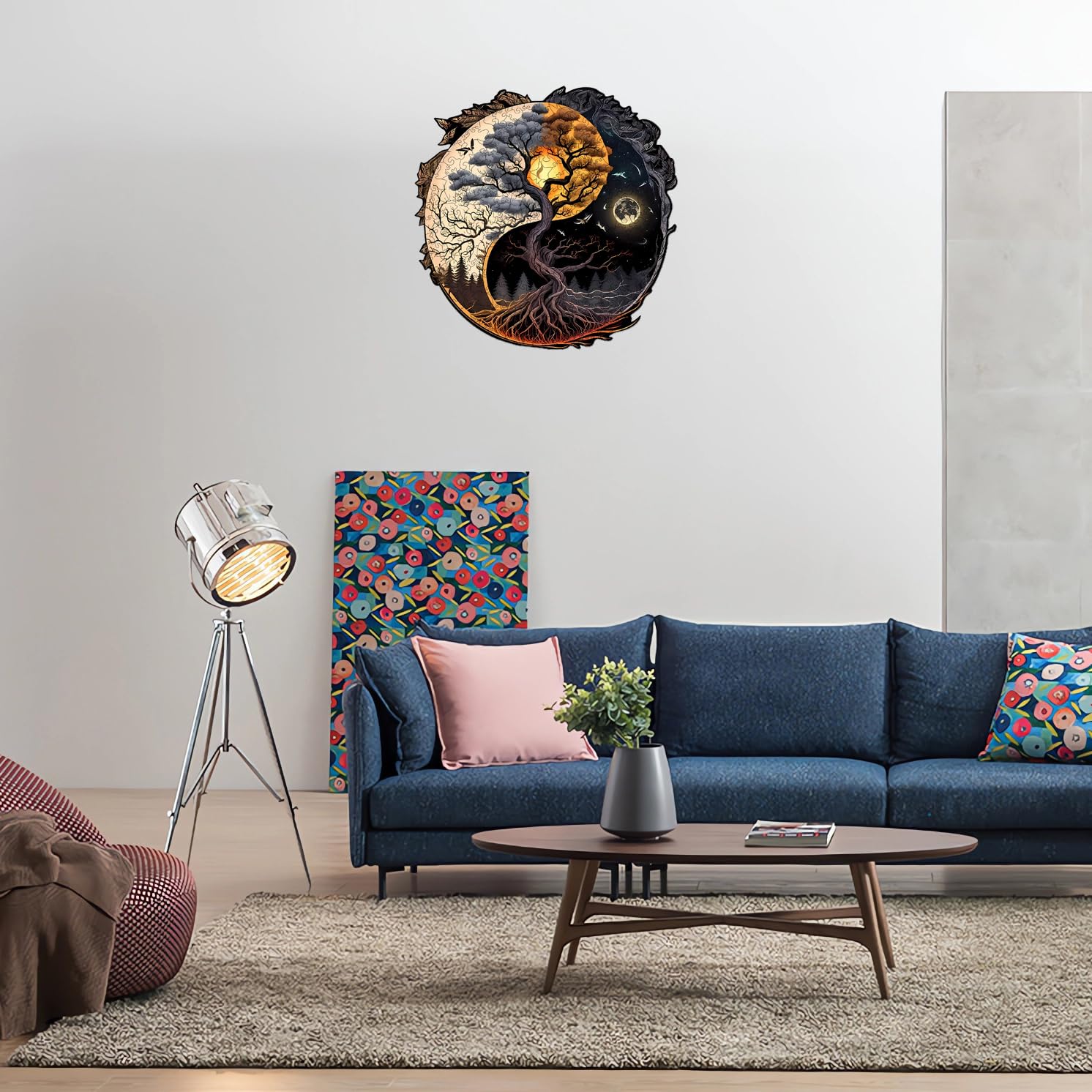 Wooden Jigsaw Puzzles For Adults - 300 Piece Plant Shaped Premium Puzzle