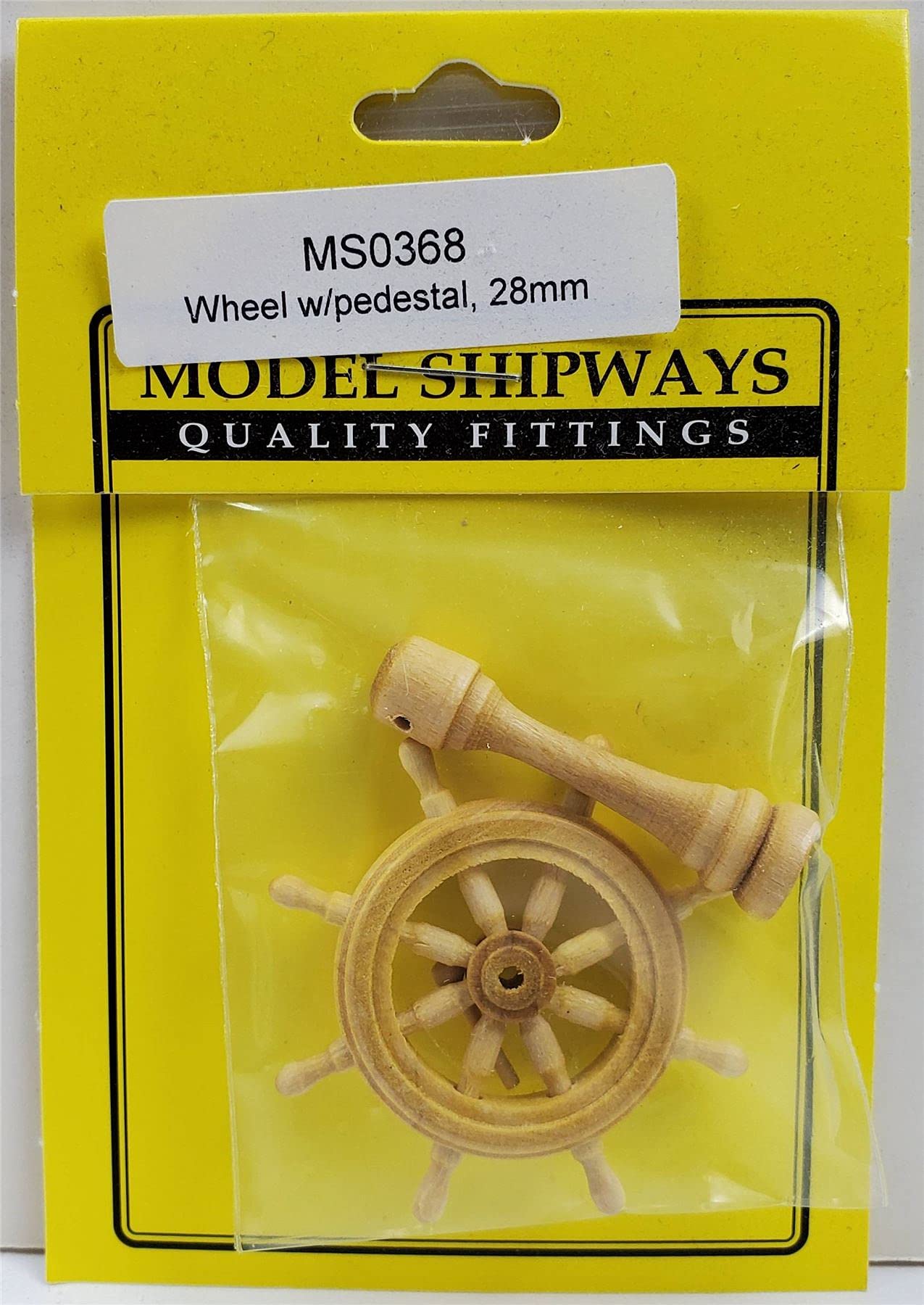 Model ShipwaysHelm & Pedestal, Boxwood 1-1/8" (28mm) Rim Dia. 1 Pack