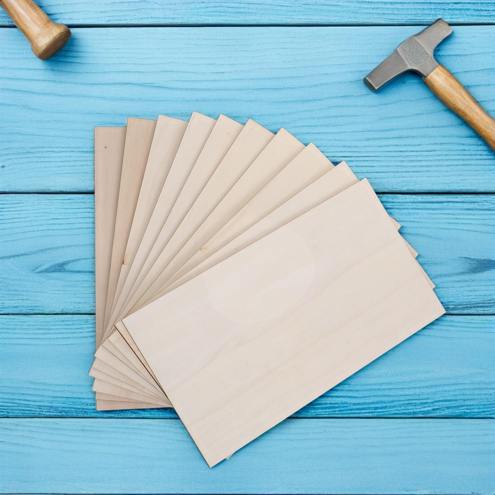 Unbehandelte Holzplatten 170x300x3mm, 10 Stück für Bastelarbeiten