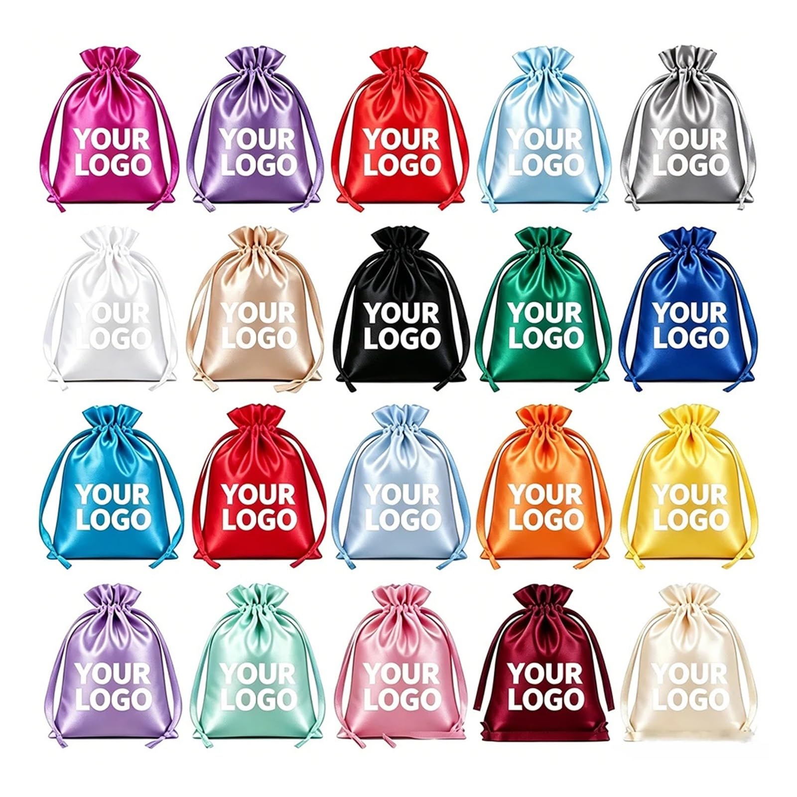 Borsa Damigella in Raso Borsa for gioielli in raso da 20/30/50 pezzi/lotto