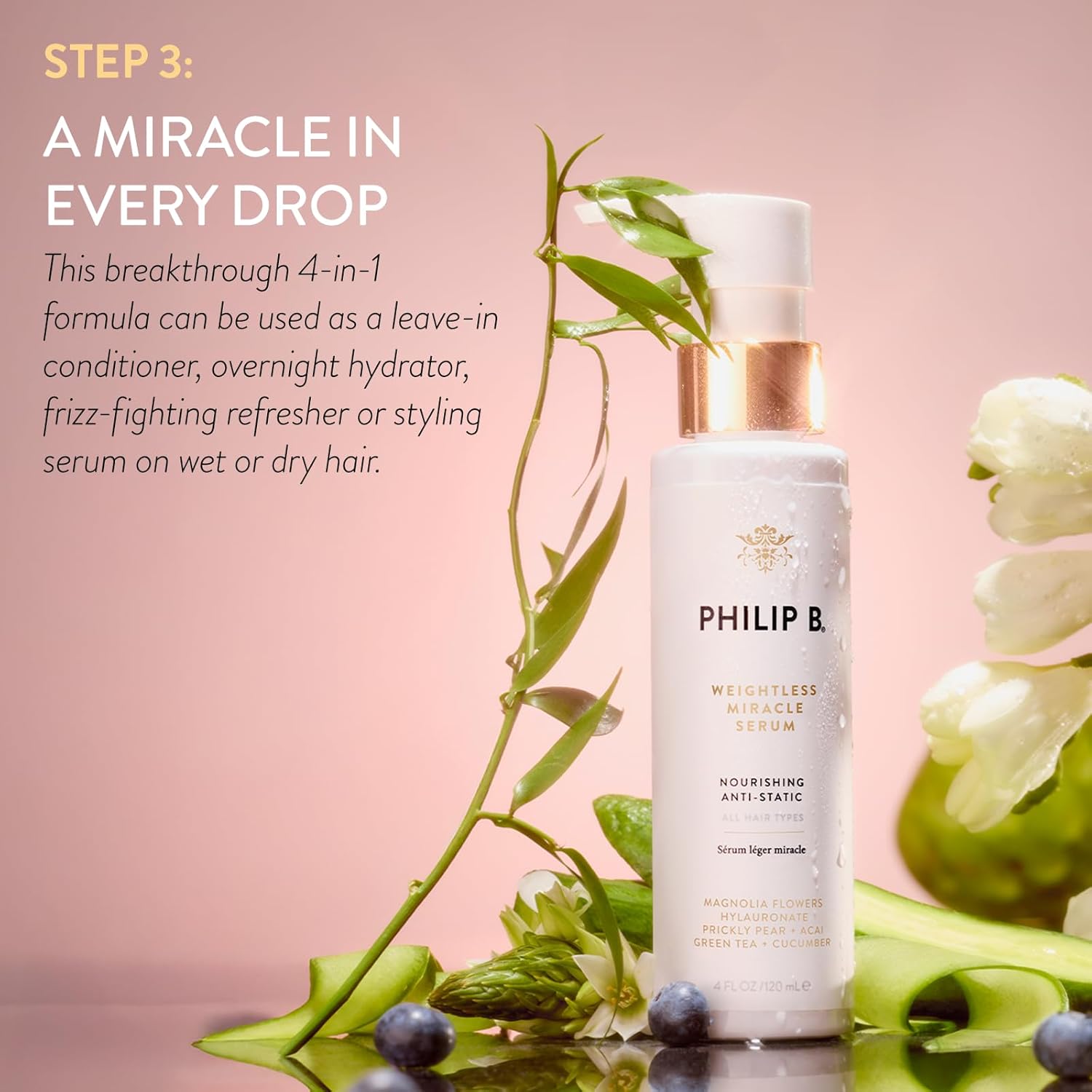 PHILIP B. Weightless Volumizing Miracle Kit ($205 Value) - Limited Edition Set Includes Shampoo, Conditioner and Weightless Miracle Serum + Bonus Detangling Comb