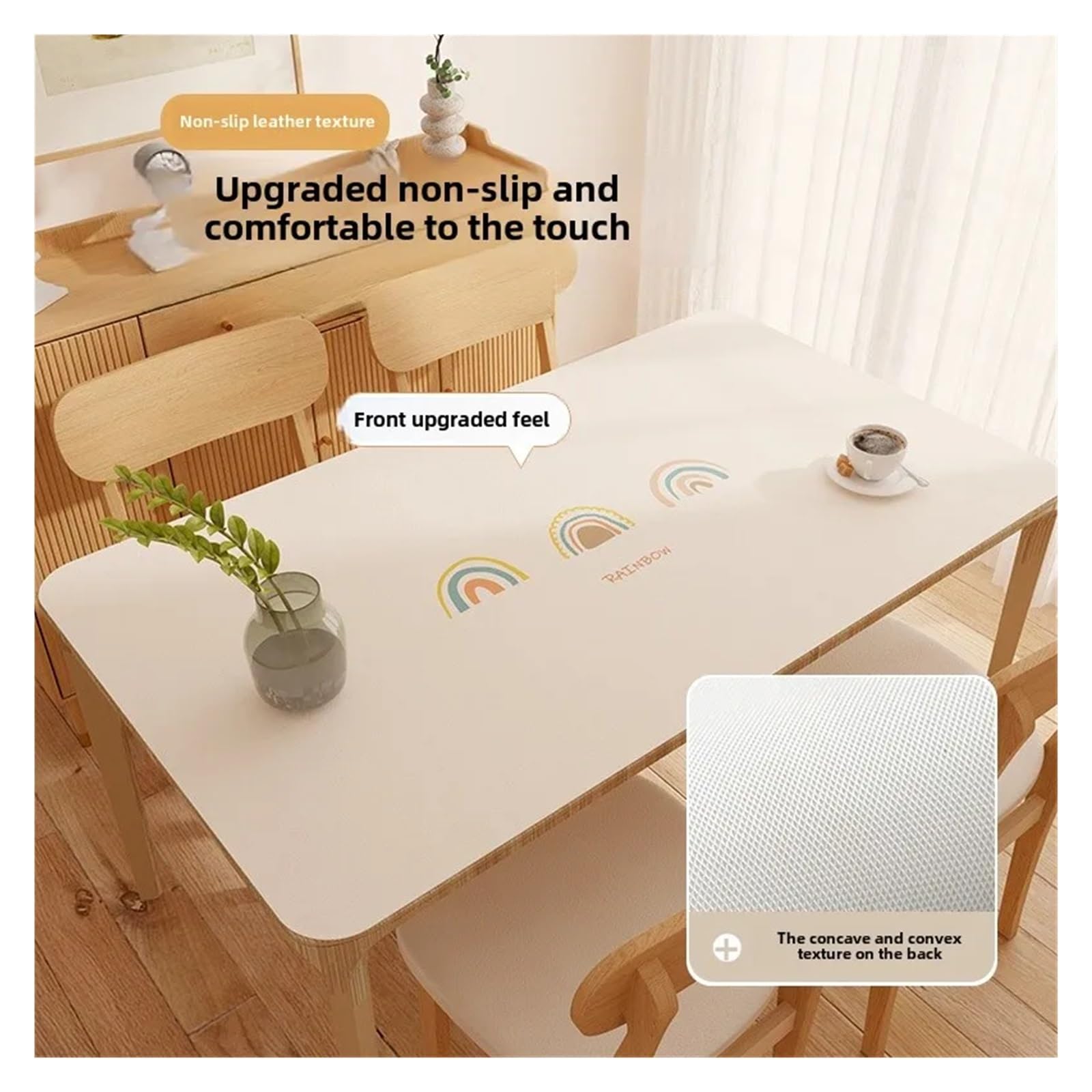 Tappetino Scrivania In Pelle Tovaglia impermeabile, resistente all'olio, in pelle, senza ovatta, for uso domestico, al calore, rettangolare, for tavolo da pranzo(Color 4,70 * 120cm)
