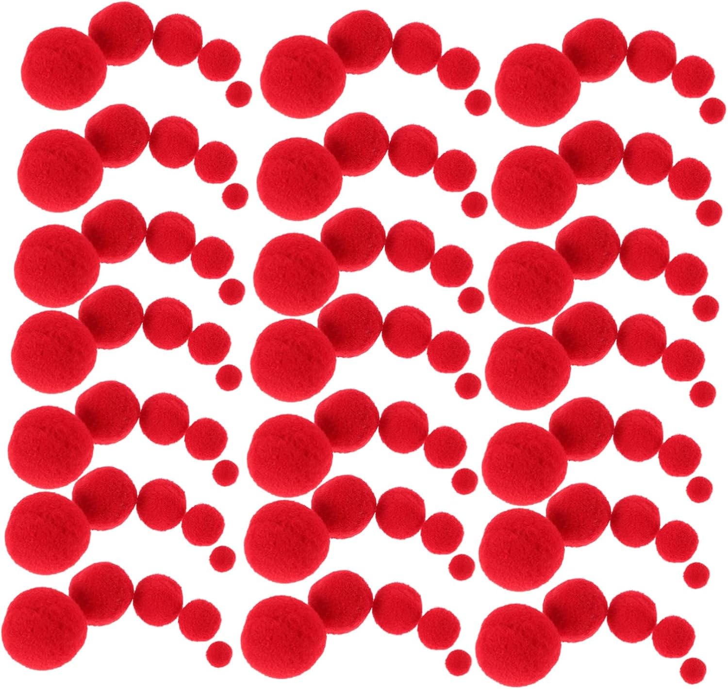 STOBOK 500pcs Pompom Balls in Craft Balls DIY Soft Pom Poms Kit for Holiday Decor School Projects Handmade Art
