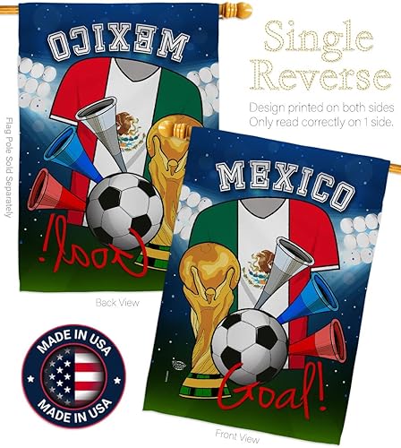 Vista 3 de Bandera de la Copa Mundial de Fútbol de México, juego deportivo, pelota de fútbol, actividades de entretenimiento, decoración física, pancarta