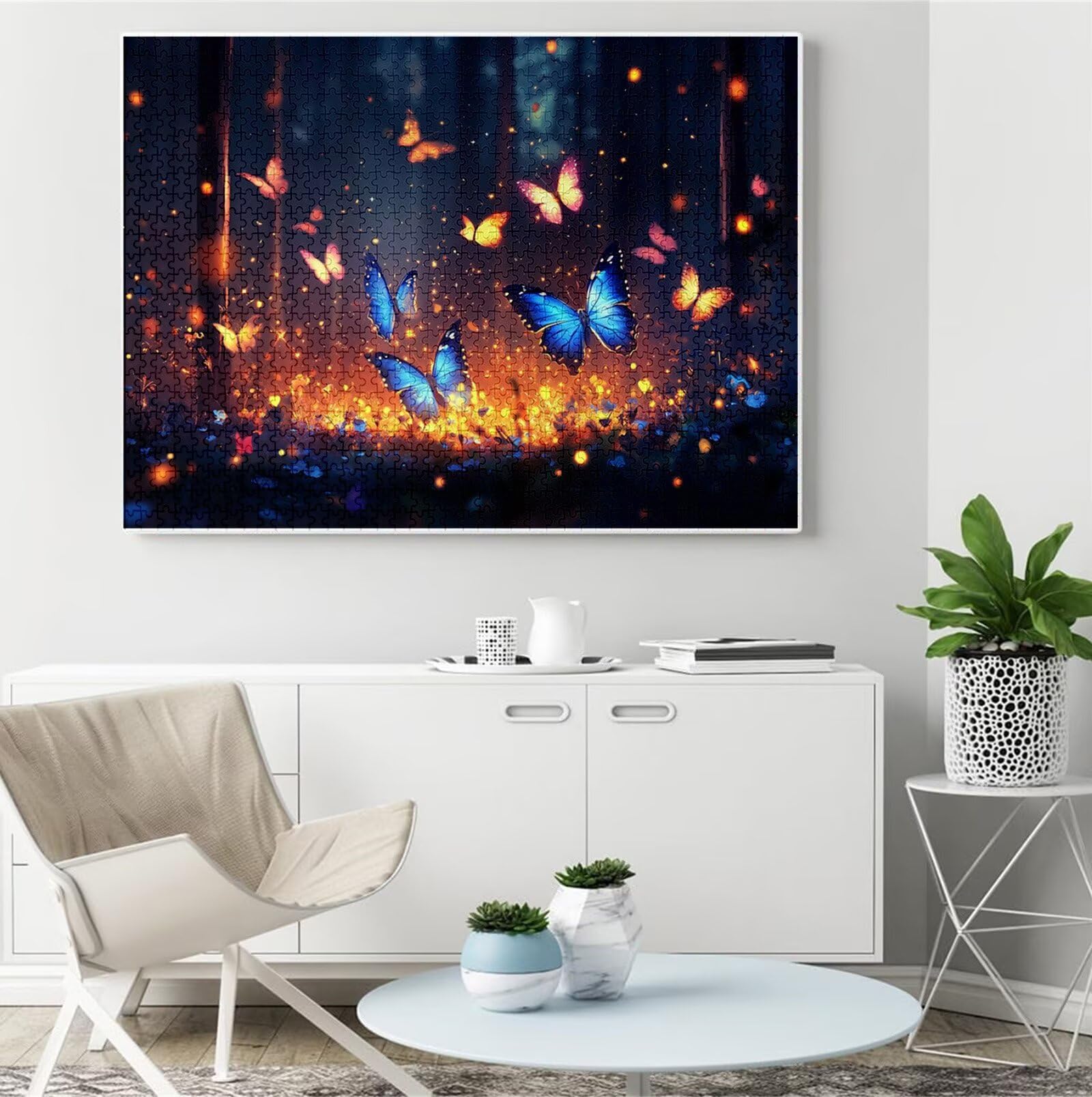 Puzzle motyl Puzzle 4000 sztuk układanki dla dorosłych DIY klasyczna gra, puzzle w kształcie snu, gry relaksacyjne i inteligencja dla chłopców w wieku 14 lat 141 x 87 cm / 4000 sztuk z pudełkiem