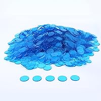 Vista 8 de GSE Games & Sports Expert Chips de bingo multicolor, 5,000 piezas de chips de conteo transparentes de alto contraste de 3/4 pulgadas