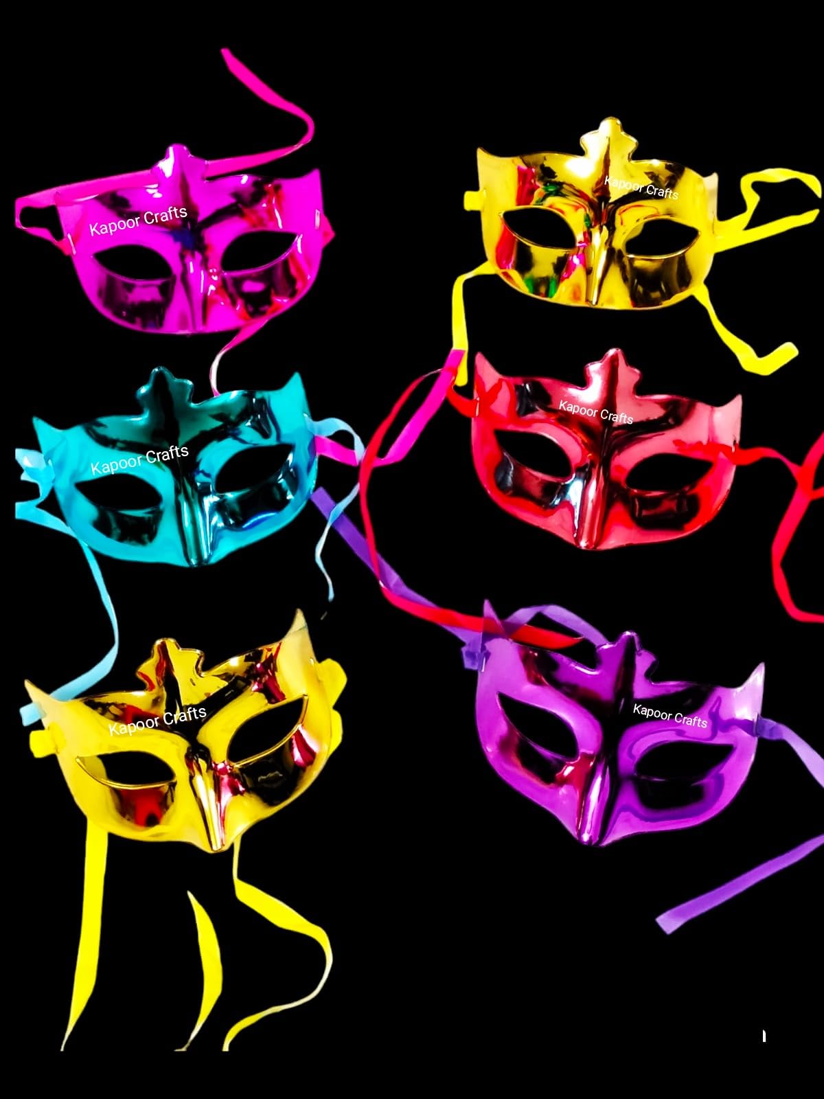 Kapoor Crafts 6 Pcs Eye Mask for Halloween/Xmas Party,Birthday Party/Adult Party for Men and Women Masquerade Ball Mask Venetian Party Super Hero Mask for Kids birthday party flavour (B0CXC4GSP1) Amazon Price History, Amazon Price Tracker