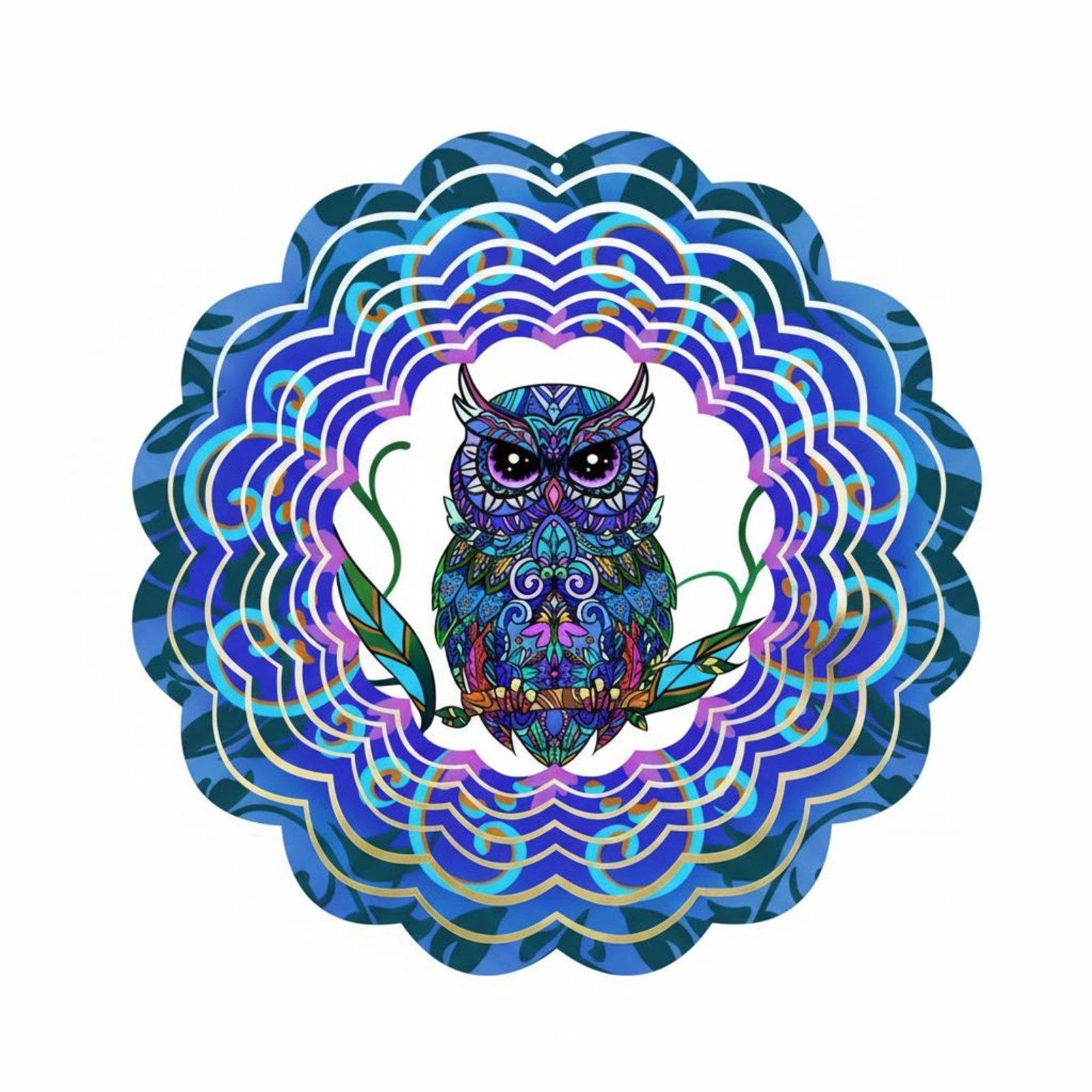 3D Owl Wind Rotator Gift Idea Owl Wind Rotator Easy to Hang 3D Rotating Windmill Pendant for Garden, Patio, Porch Owl|Home & Garden|Yard Garden & Outdoor Living|Garden Décor|Wind Chimes-image-32
