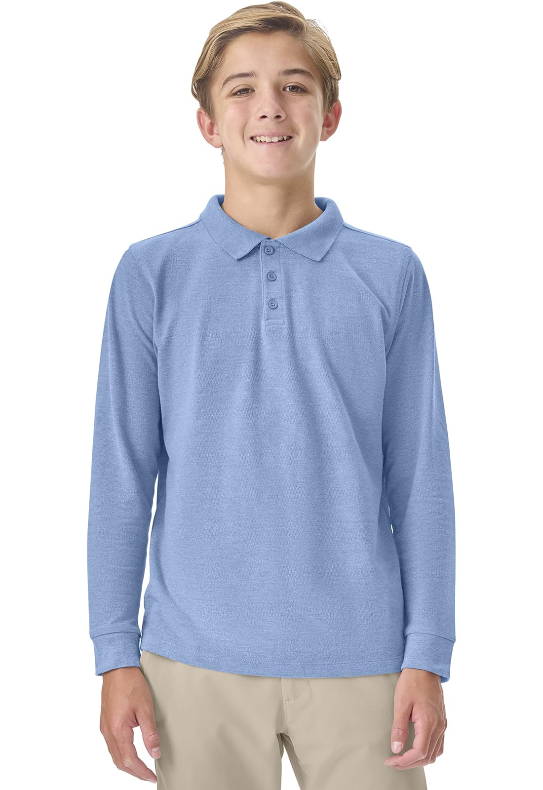 Classroom School Uniforms Big Kid Pique Polo Long Sleeve