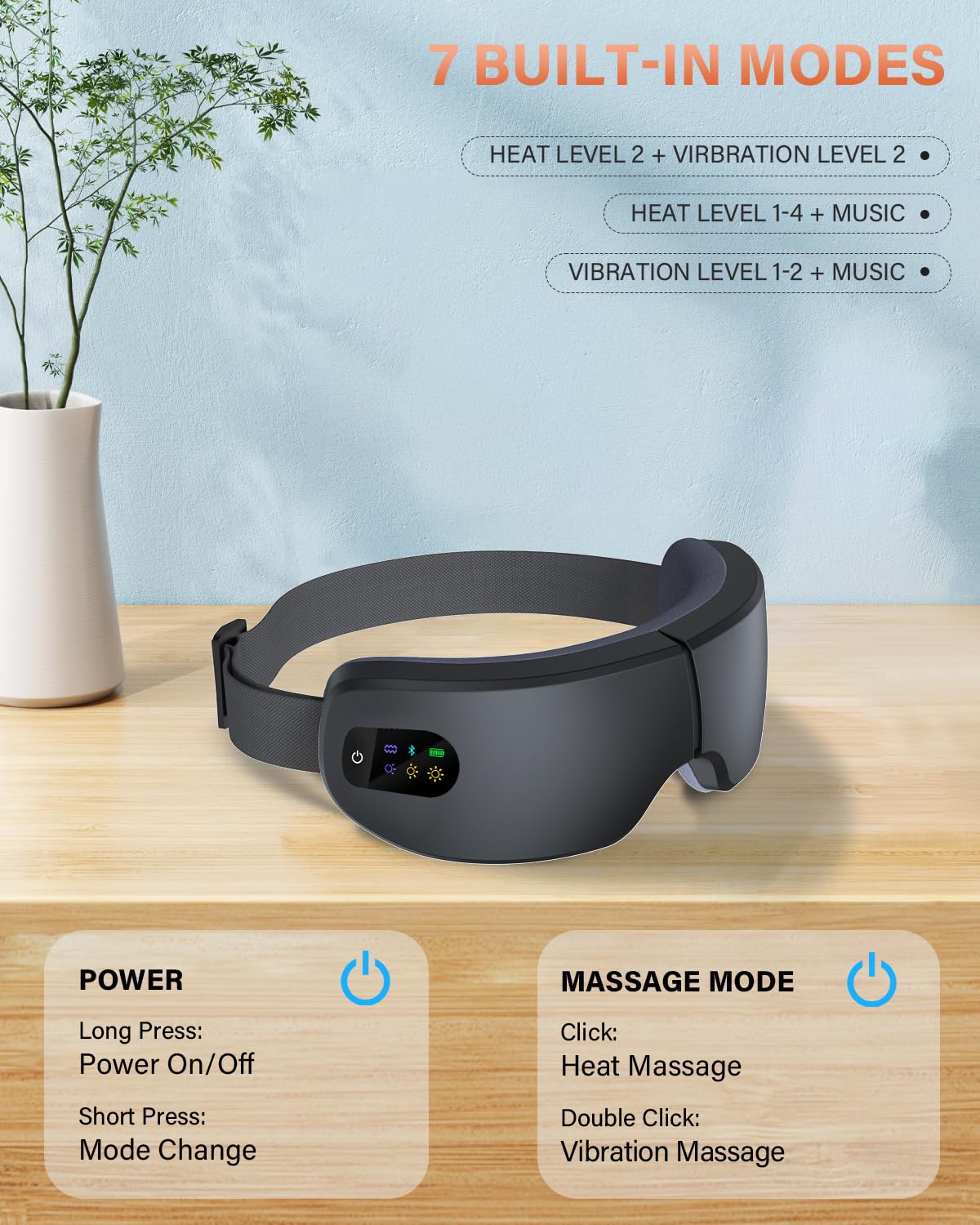Amazon.com: ZZR SEVEN Eye Massager with Heat, 7 Heating and