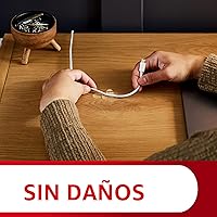 Vista 7 de Command - Ganchos redondos para colgar cables sin daños en la pared sin herramientas para colgar, 13 ganchos transparentes y 16 tiras Command