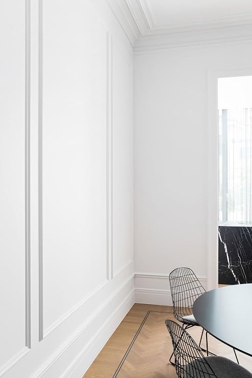 Orac Decor | Purotouch High Density Polyurethane Panel/Chair Rail/Wainscot Moulding | Primed White | 1-5/8 H x 78 Long