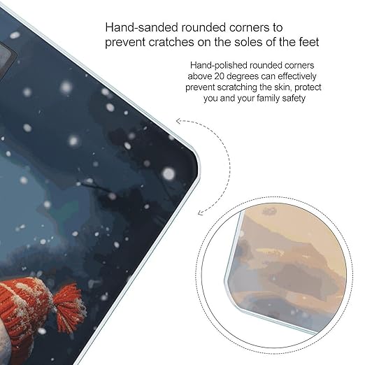 Báscula Corporal Digital VstaDank con Diseño Navideño Perro y Muñeco de Nieve miniatura 4